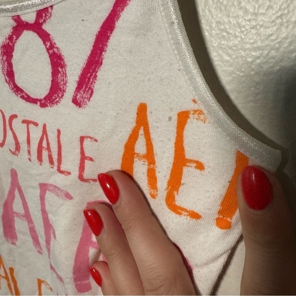 Aero Y2K tropical cami tank top S - Picture 3 of 4